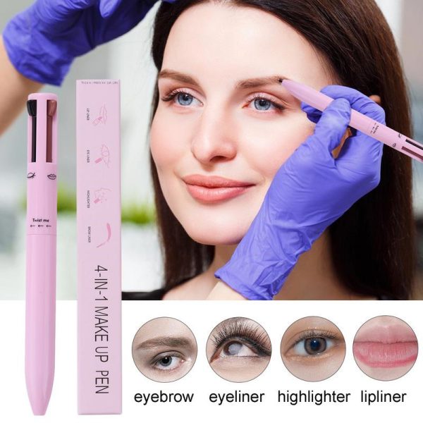 4-in-1 Waterproof Makeup Pen | Eyebrow, Lip Liner, Highlighter, Eyeliner