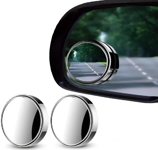 2 Pcs Car Blind Spot Side Mirror Wide-angle 360