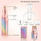 2 IN 1 Rechargeable Electric Eyebrow Trimmer & Shaver for Multiple Body Parts in Lipstick Shape with Rainbow and Pink Color - smartishTrend