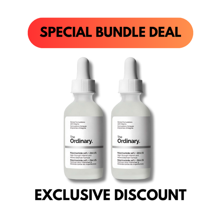 (Pack Of 2 ) The Ordinary Niacinamide 10% + Zinc 1 % (30ml ) – With Barcode & Batch Code